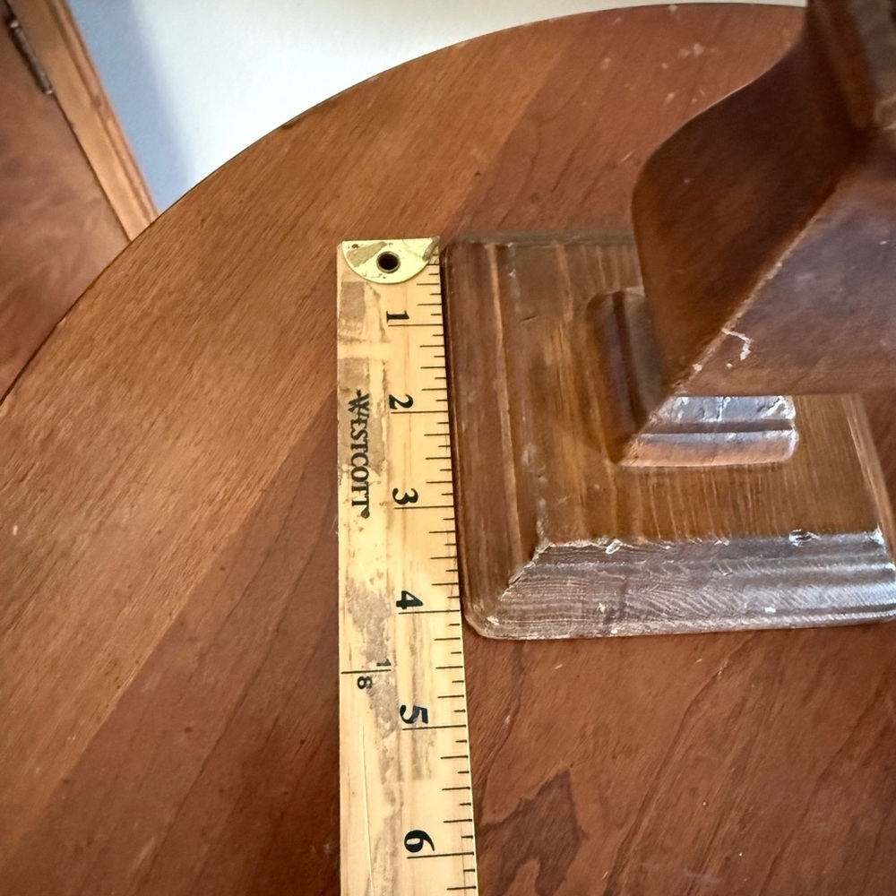 Vintage Wood Square Candle Holders Country Farmhouse Cottagecore - Picture 7 of 7